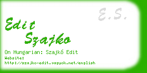 edit szajko business card