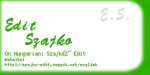 edit szajko business card